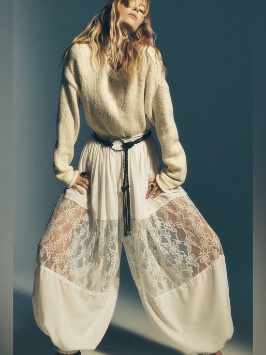 Anthropologie Pants - Anthropologie Forever That Girl Lace Balloon Pants, MED NWT